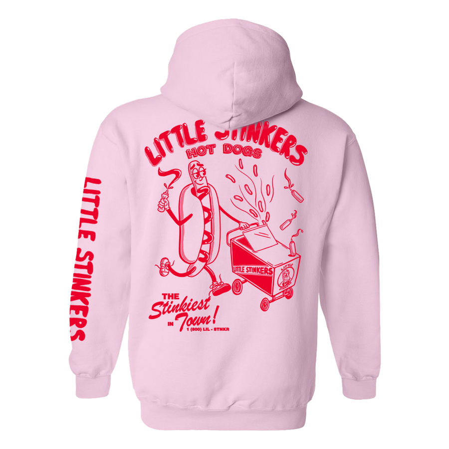 Hot Dog Stand Pink Hoodie